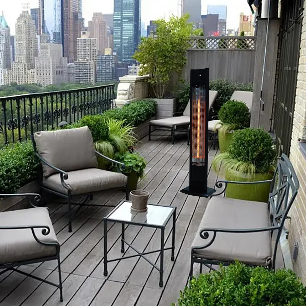 Remote Control Outdoor Heater 2000W Far Infrared Heating Portable Electric Patio Heater