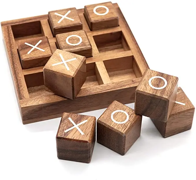  Игра JUNJI Tic Tac Toe для детей и семьи деревянные настольные игры кофейный столик Декор семейные классическая настольная