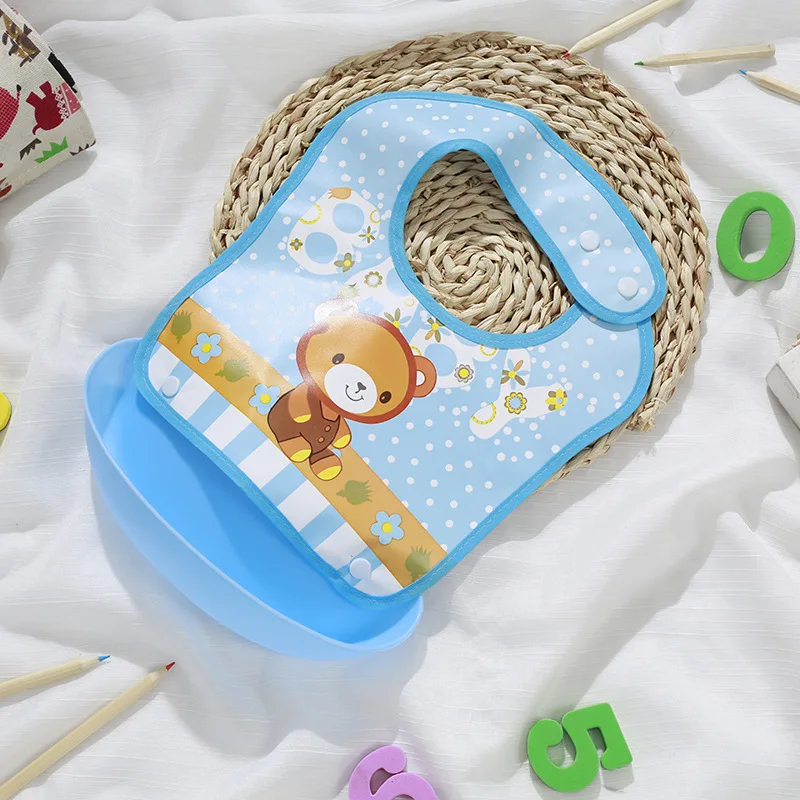 
Manufacturer Bpa Free Customized Logo Waterproof Easily Clean Soft Toddler Feeding Silicone Baby Bibs 