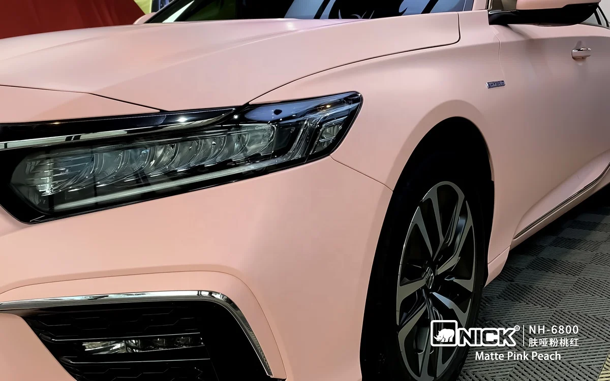 Cheapest Car Wraps Matte Pink Peach Vinil Automotriz PPF Color Holographic Film Stretch Wrap Film Matte Decorative Films