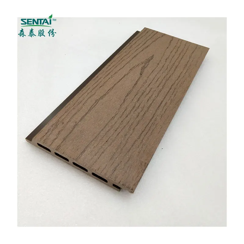 137*18mm outdoor waterproof outer composite wpc decorative wall panels cladding wood embossed plastic composite wall panel ST02F
