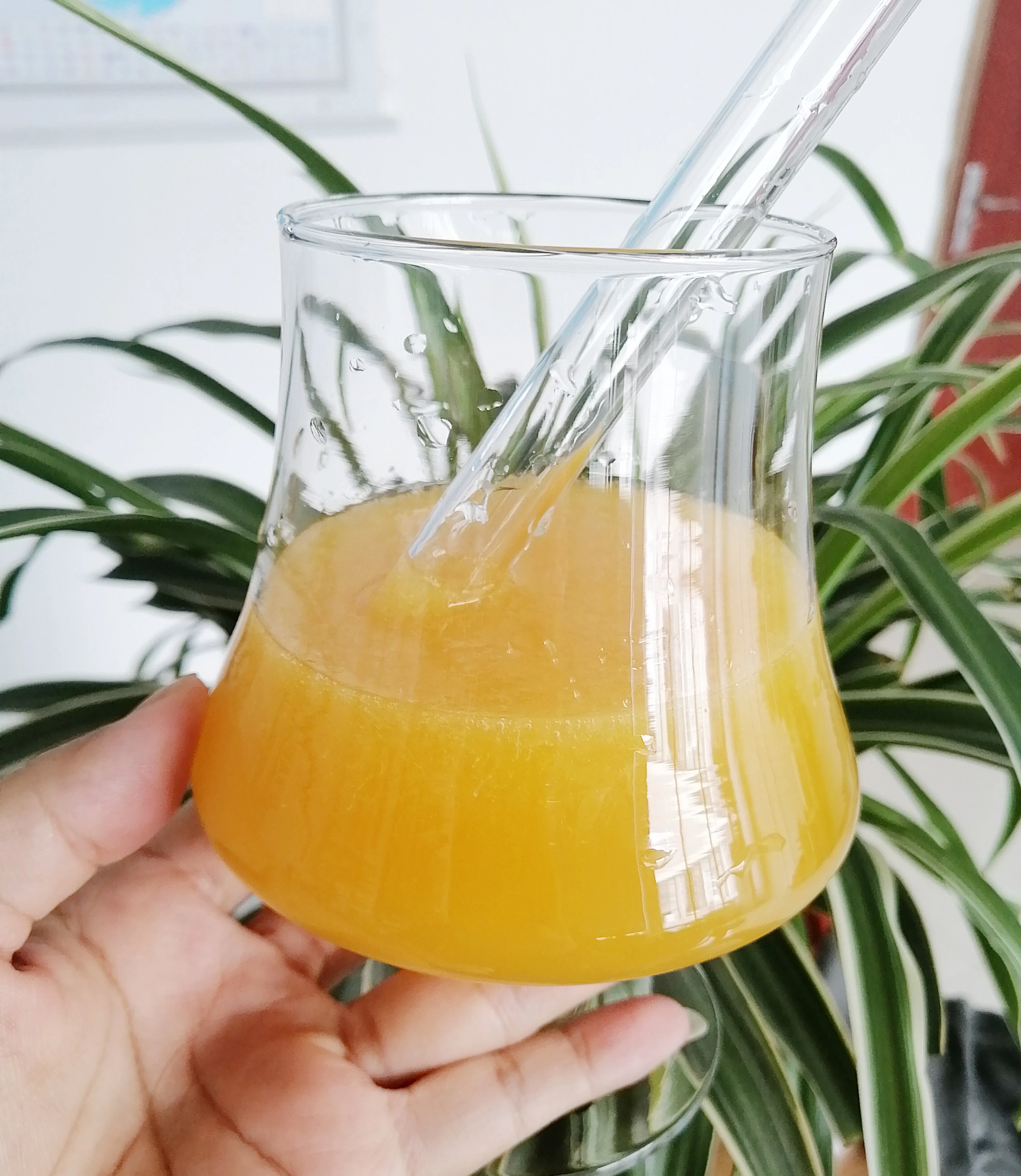 Amazon Hot Sell Borosilicate Straight Clear Glass Drinking Straws  14mm Boba Straw for Milk Tea