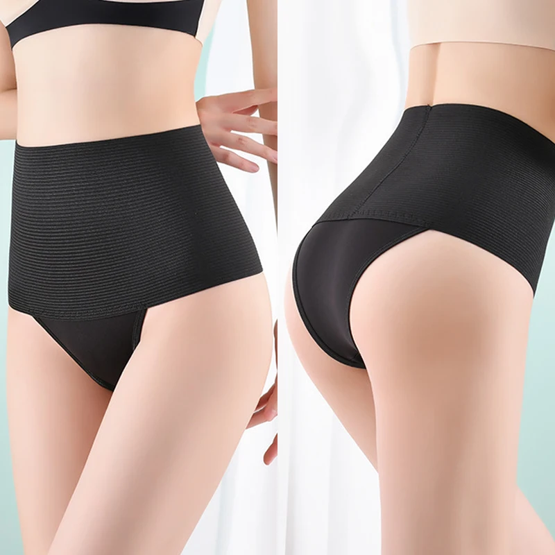 High Waist Cincher Girdle Shaper Thong For Women Plus Size Skin Friendly Tummy Control Panty Slimmer Body Shaper