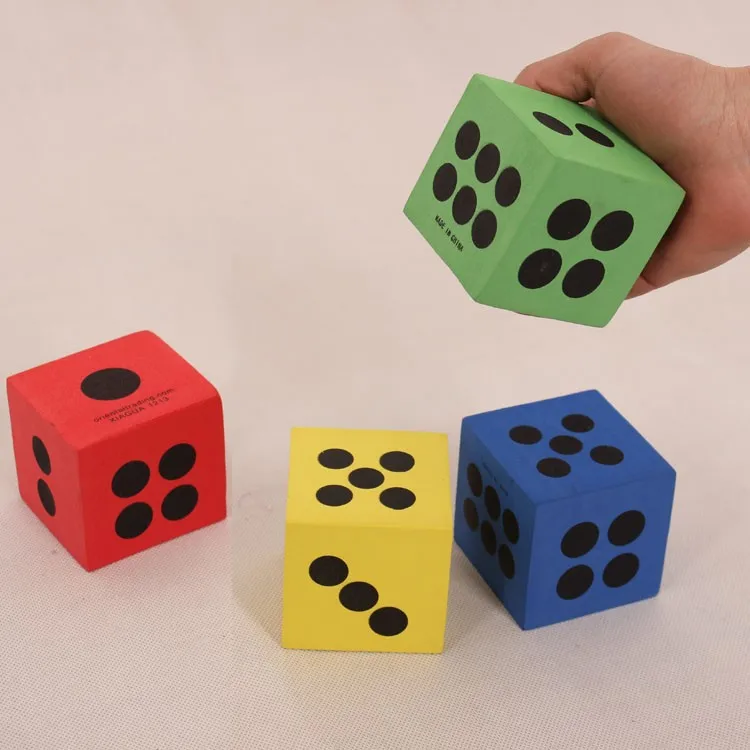 Custom Soft Foam Blocks EVA Blocks Pit Cubes Foam Colorful Soft Eva Foam Game Number Dice