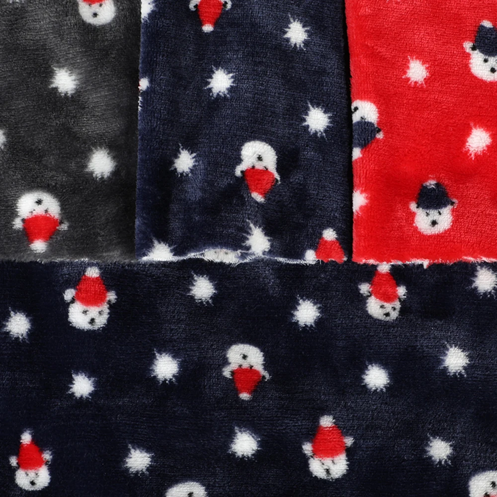 Honest manufacturer printed soft plush comfort microfiber flannel fleece 100% polyester fabric for bedsheet mattress