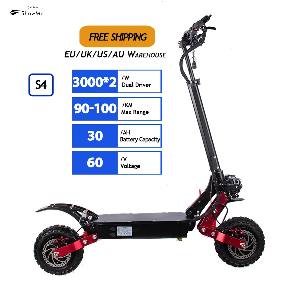 Original burn velo electrique 60v 30ah 45ah electric moped dual drive scooter with oil brakes