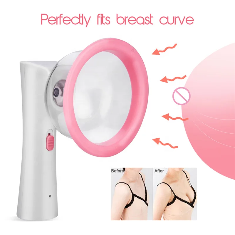 Free shipping HGMed Portable Hot Breast Suck and Massage Breast Enlargement Breast Massager Machine