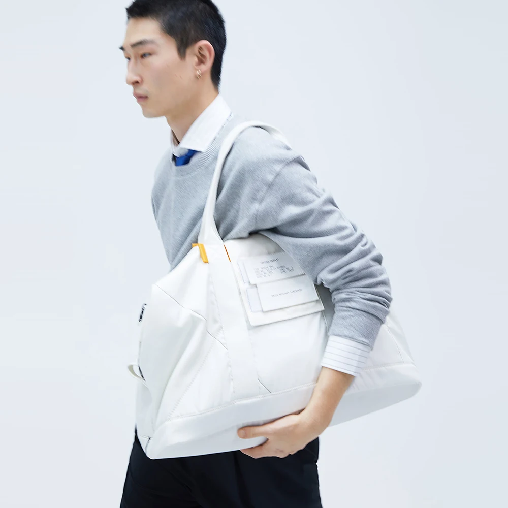 Custom High Quality Waterproof White Nylon Canvas Mens Travel Sport Bowling Bag For Men