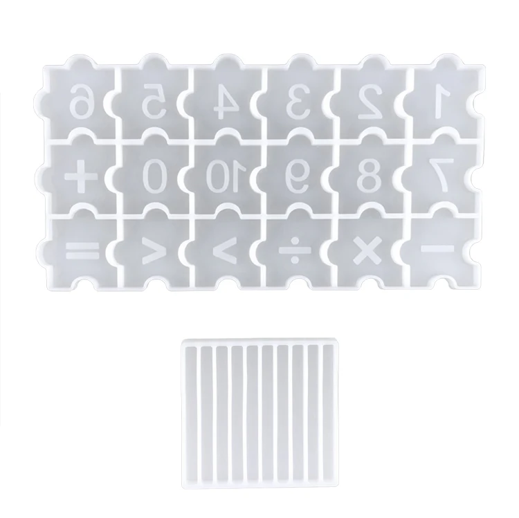 DIY Easy Release Silicone Epoxy Resin Pendant Mold Roman Arabic Numeral Mold for Handmade Ornaments Craft