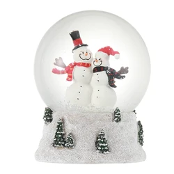 Custom Resin Snow Globe Water Globe Blowing Snow Festival Halloween Christmas Decoration Gift Custom Inner Resin Snow Globe
