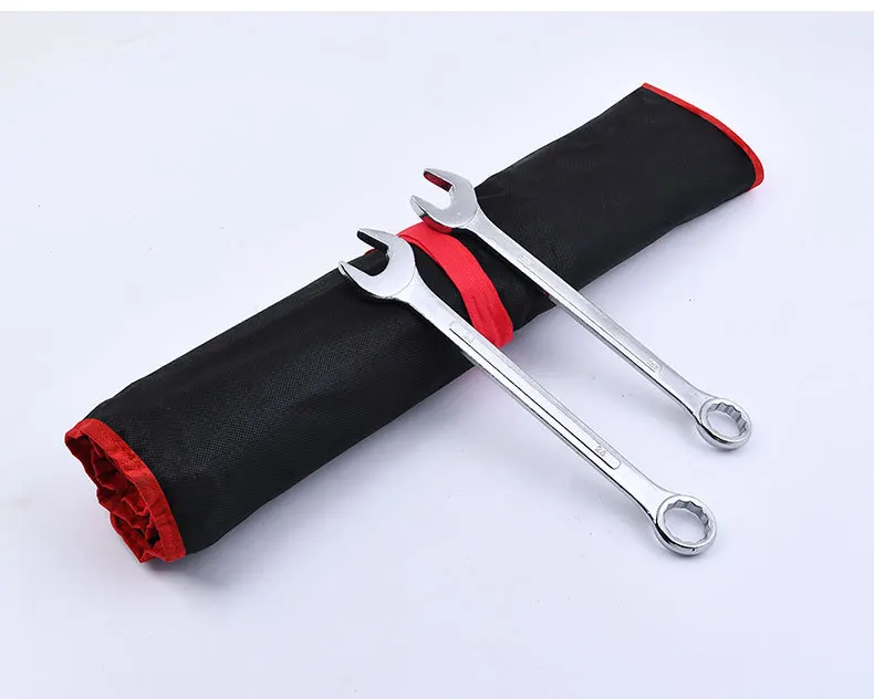 High-quality 25 pcs sets of double-headed wrench auto repair tools Canvas bag