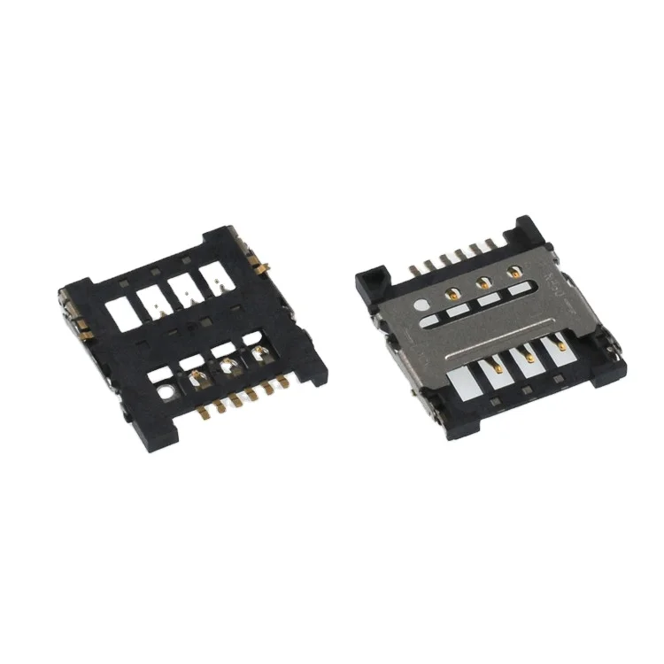 
pcb micro sd sim card connector 