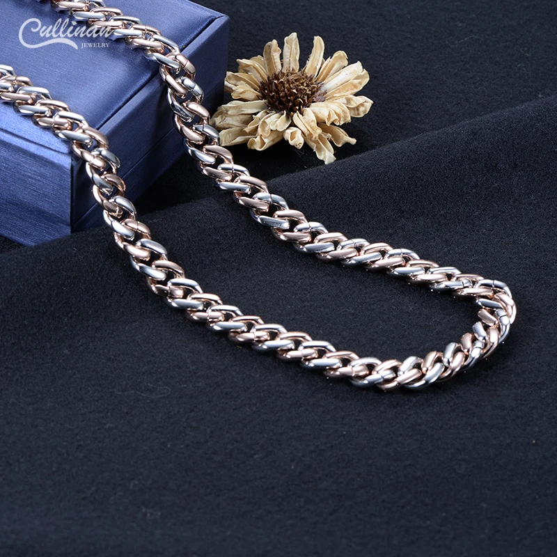 Solid Sterling Silver 925 Necklace Street Style Fashion Trendy Jewelry Men Wholesale