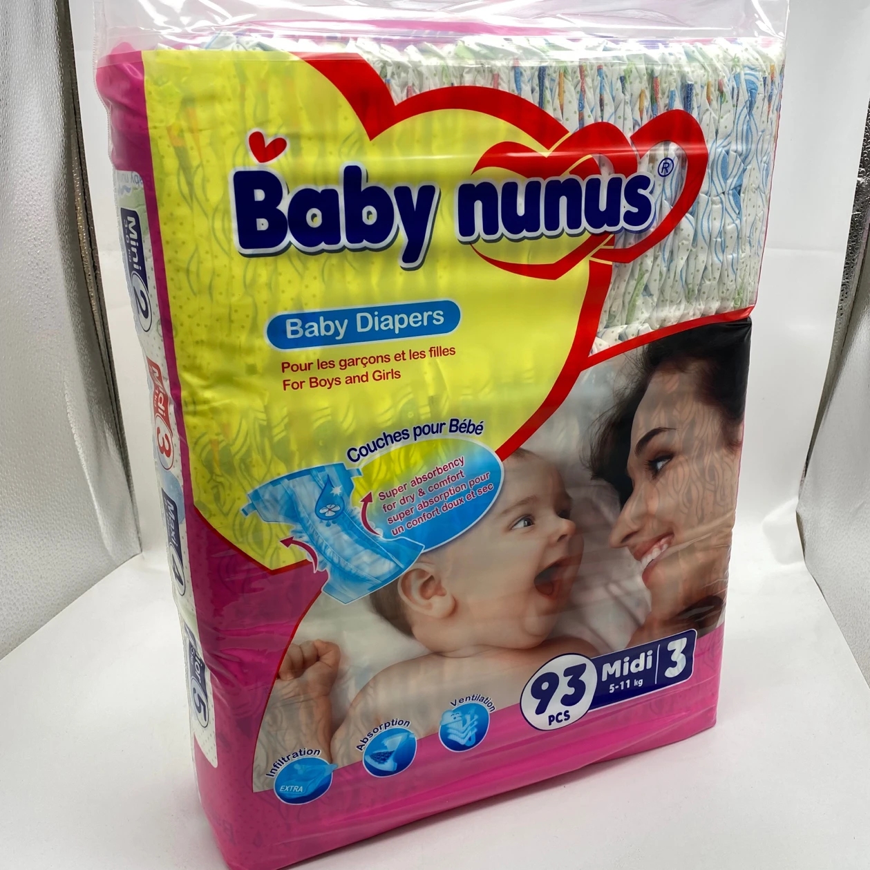 care Ultra soft breathable disposable happy rejected quality pure B in good quality baby diapers with good price