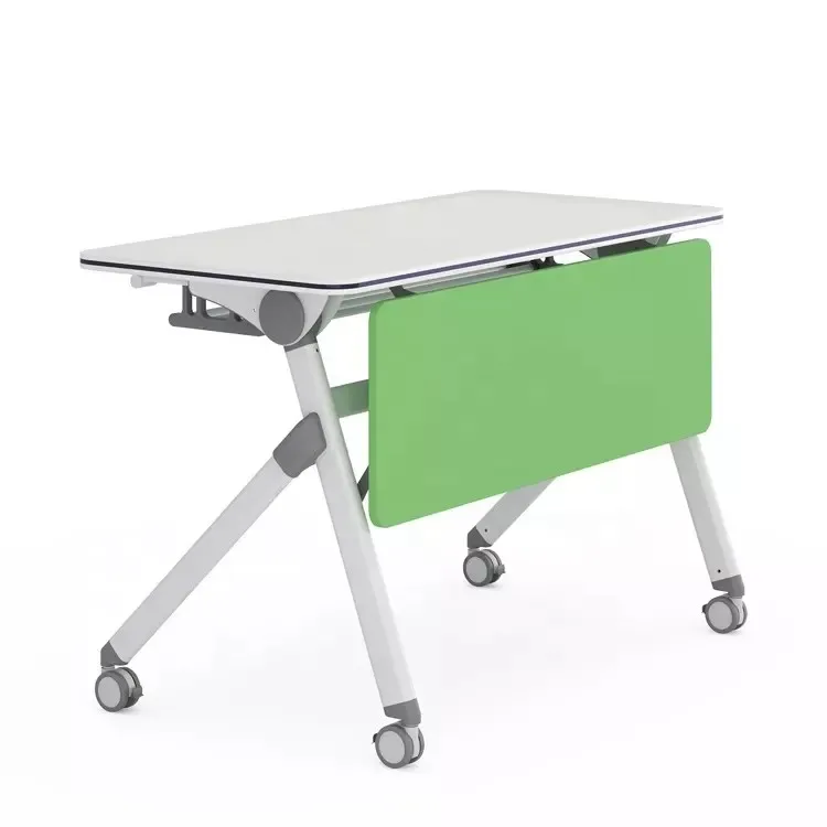 School Furniture for Training Classroom Student Table and Chair College Desk with Move Wheels