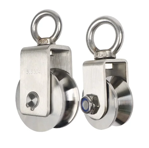Stainless steel pulley wire rope hanging pulley