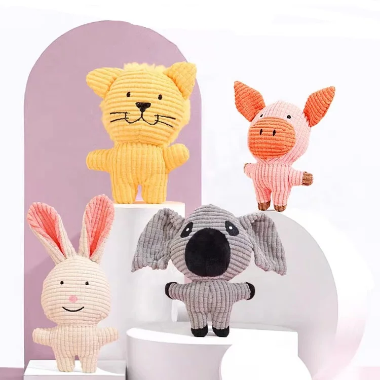 U-PETS Modern animal shape plush dog toy chew cleaning tooth dog pet toy