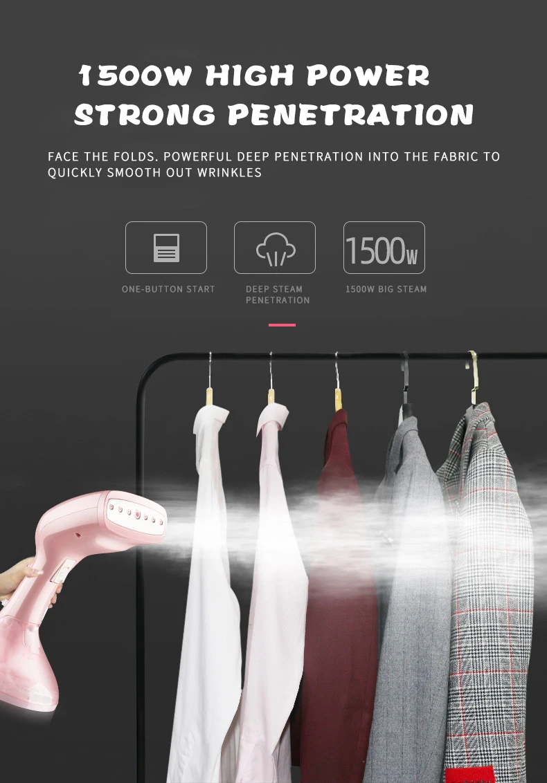 Konka 2021 high-capacity portable iron steamer 1500 w quick 25 s