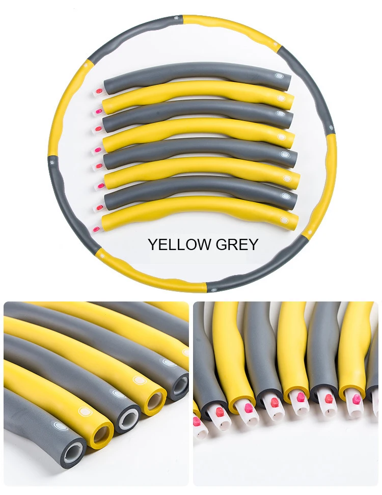 Wholesale Price Massage 8 Sections Children Sport Detachable Plastic Hula hoops For Kids