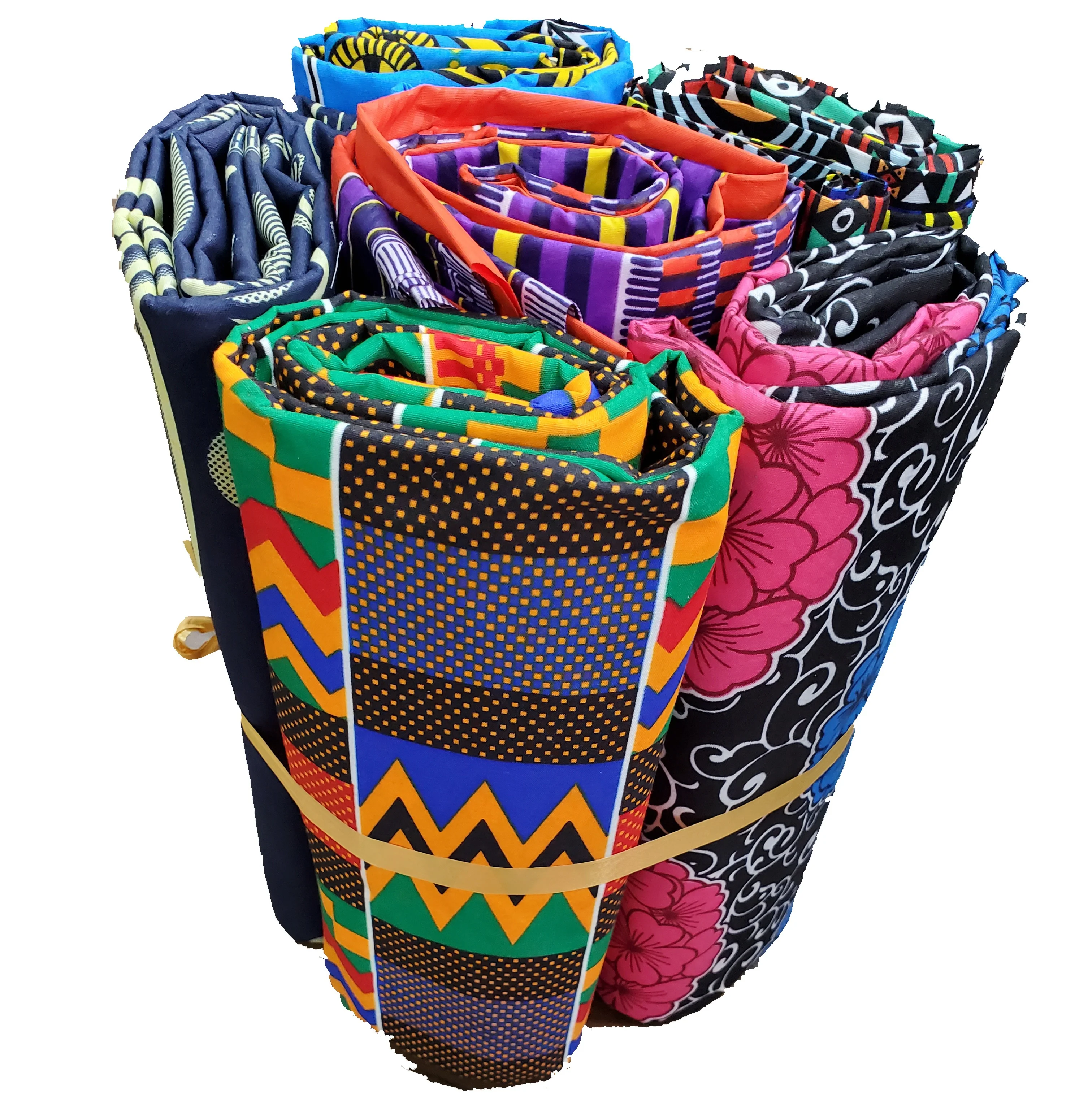 ACI Mixed Color African Polyester Wax Print Manufacturers/Tissus Wax Africain/Ankara Fabric Wax For Dress 36Yards/6 Pieces/Bag