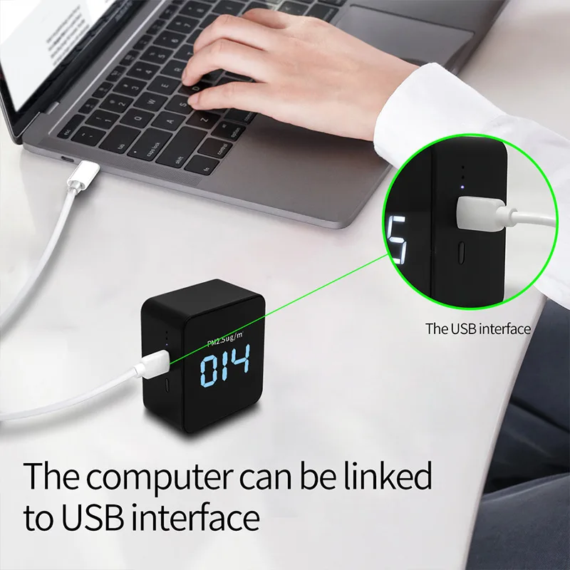 Indoor Gas Analyzer Carbon Dioxide Meter Air Quality Monitor Pm2.5 Detector