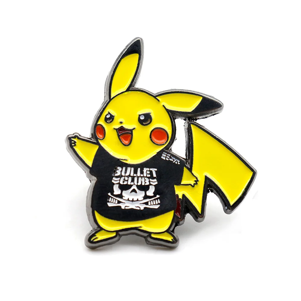 
Оптовая продажа, милый мультяшный персонаж, булавка на лацкан, значок на заказ, черный никелированный мягкий эмаль, аниме булавка 