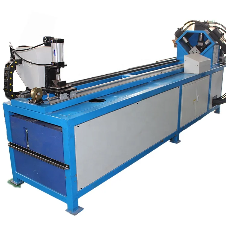 Air angle steel flange making machine,rectangular angle iron punching and cutting machine