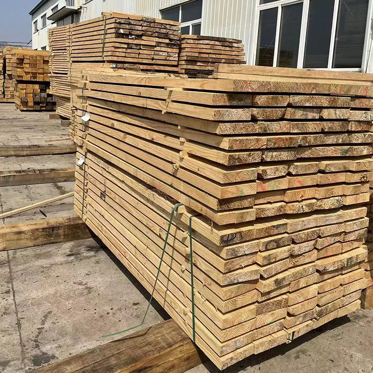 Cheap Price Pine Wood Building Material Customized Pine Timber Lumber Railway Wooden Sleeper