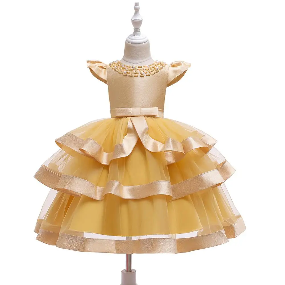 
fall 5 years boutique princess kids clothing baby evening party children wears girls dress 