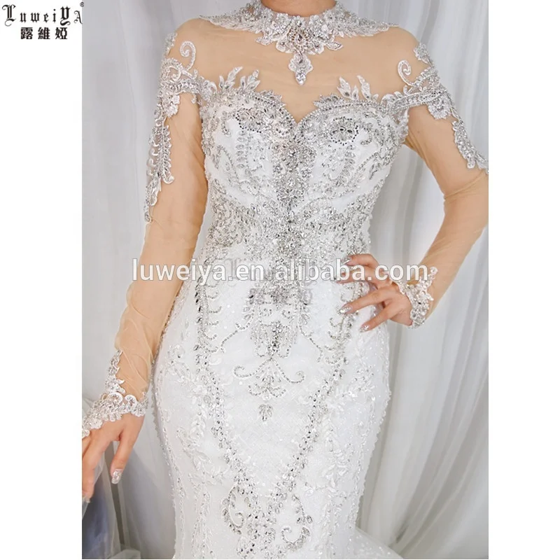 Sexy Open Back Illusion Lace With Detachable Train Bridal Gown Wholesale Wedding Dress Bridesmaid  Turkey Summer Dresses
