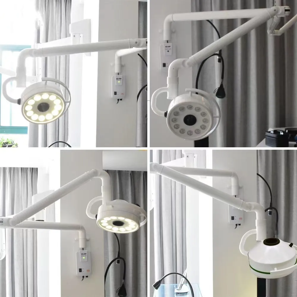 mobile/wall mounted gooseneck ceiling dental hospital led examination surgical head lamp light clinic