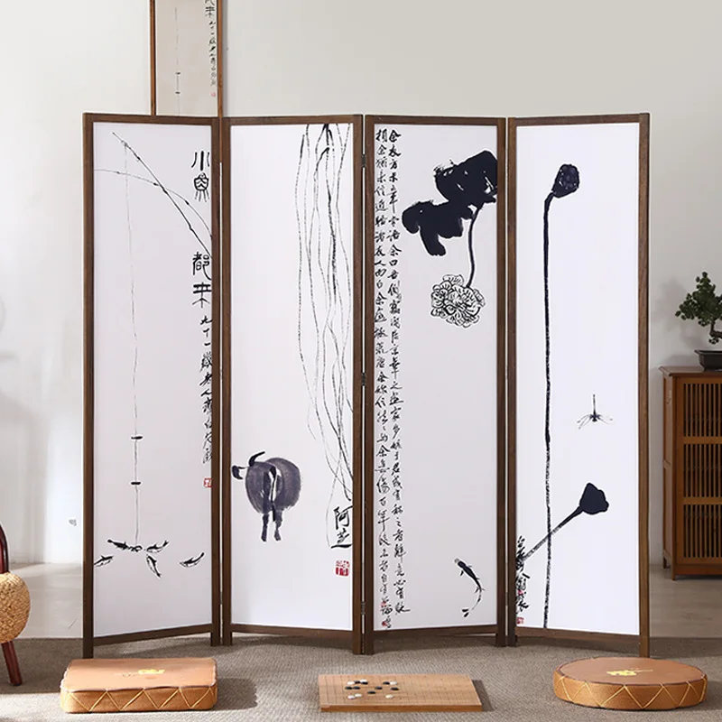 Custom portable privacy screens folding screens room divider partition for living room