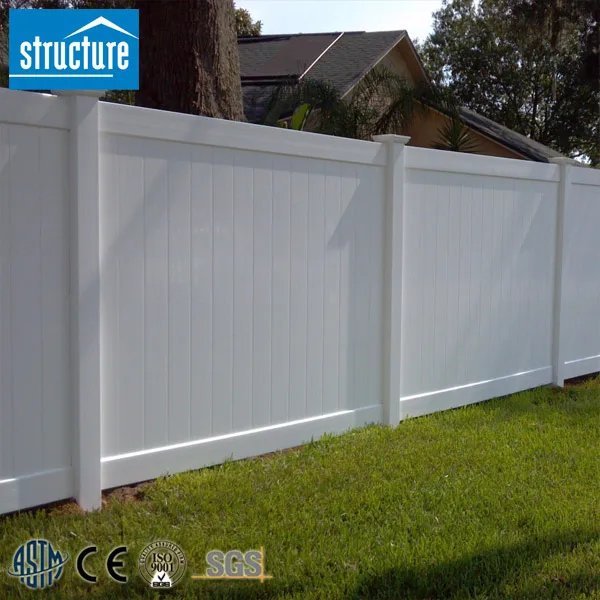 American style high quality privacy pvc plastic vinyl FENCE