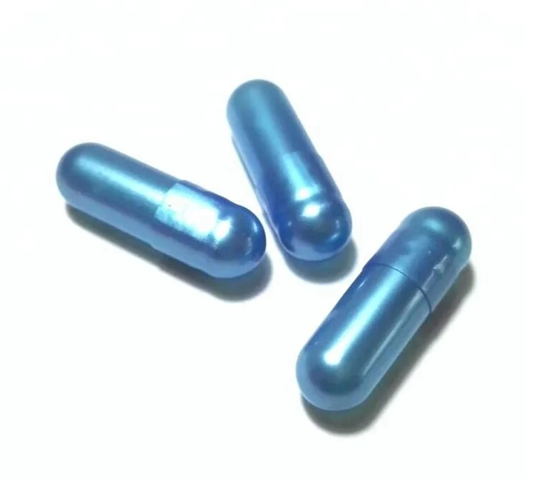 Colorful Silver Gold Empty Gelatin Metallic Capsules