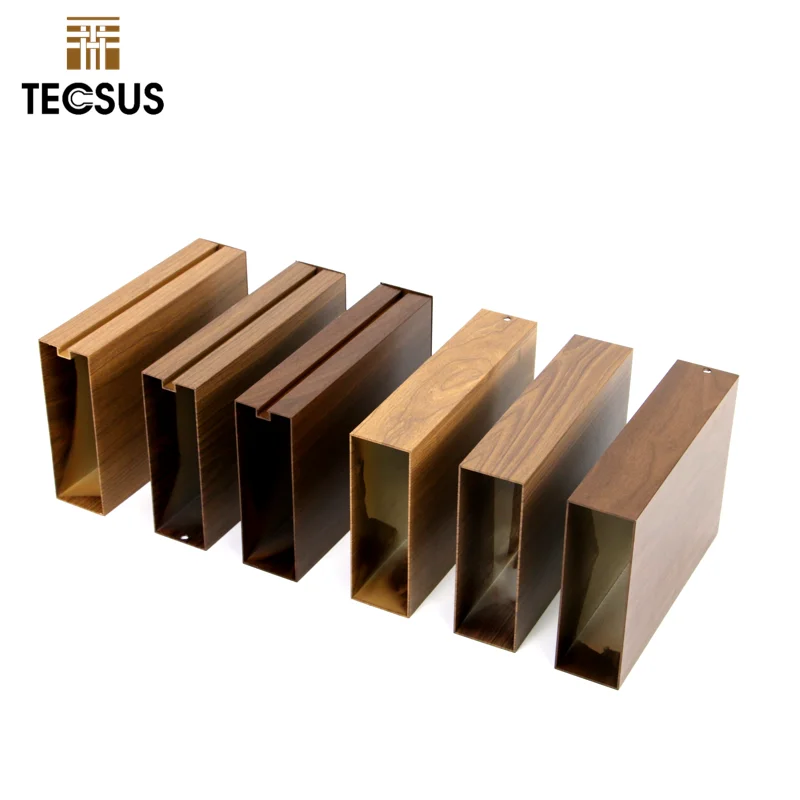 Interior Decoration Aluminium Square Pipe Hollow Aluminium Square Tube Baffle Ceiling Aluminum Design