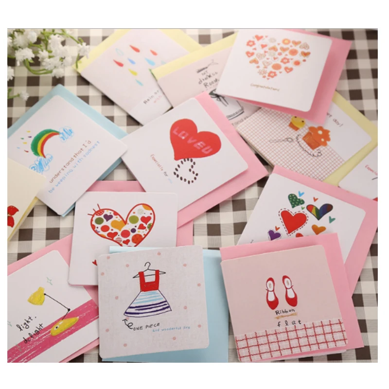 paper card  thank you card mother day greeting cards with envelopes