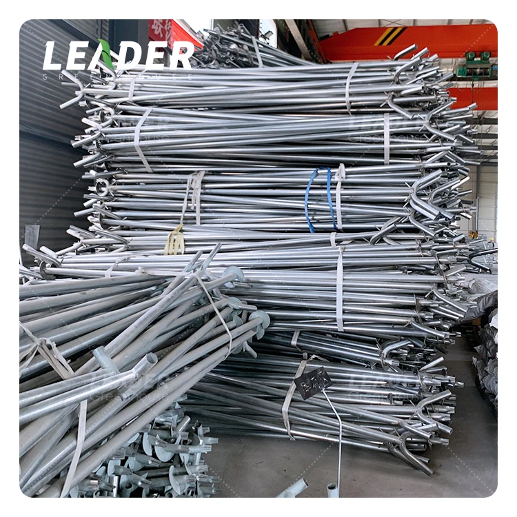 Simple Structure Agriculture Hot Galvanized Y Column Metal Frame Plastic Film Cover Multi Span Blueberry Black Berry Greenhouse