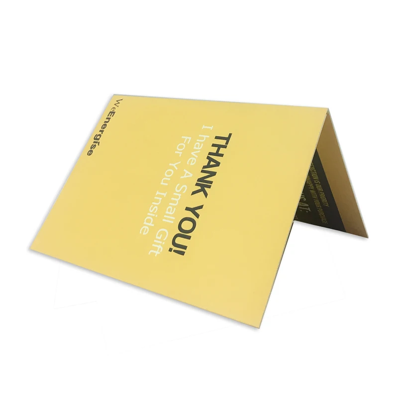 Customized music card with recording sound birthday thank you christmas greeting cards