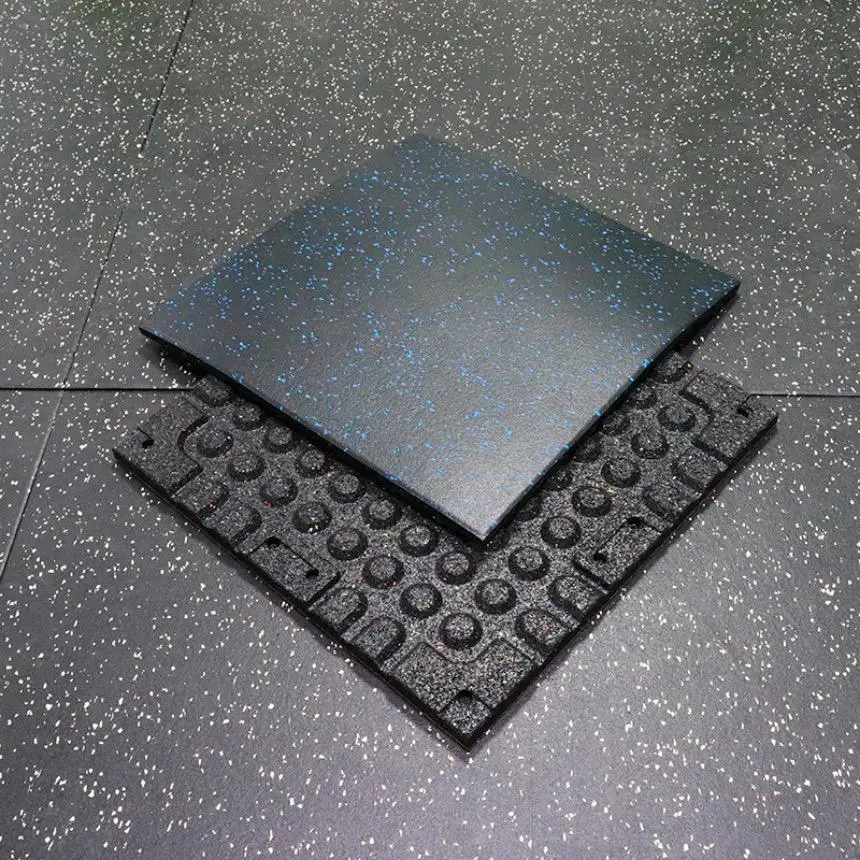 UDINE 25mm EPDM Gym Rubber Flooring Rolls Tiles Colored Dots for Outdoor Sports Equipments Interlocking Interlocking  rubber Mat