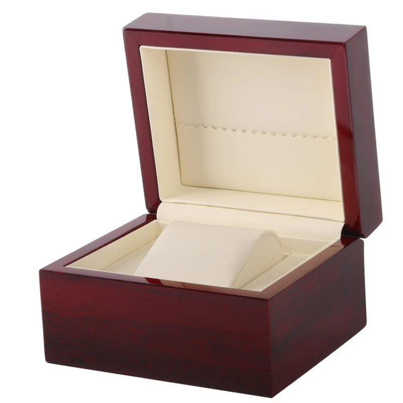 Custom Luxury Wooden Single Retail Watch Box with Low MOQ