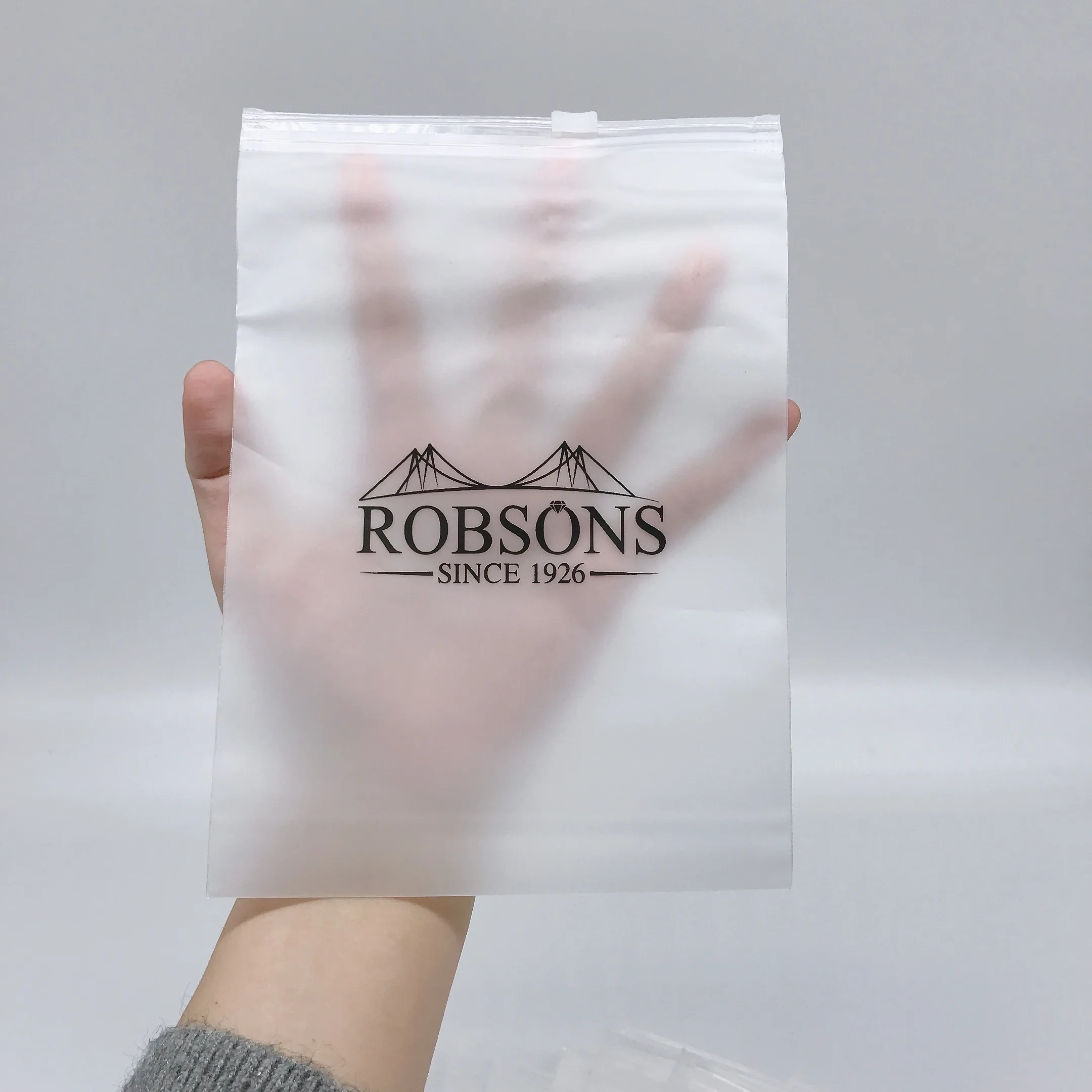 Zip lock bags with custom design zipper bag for garment accessories packing