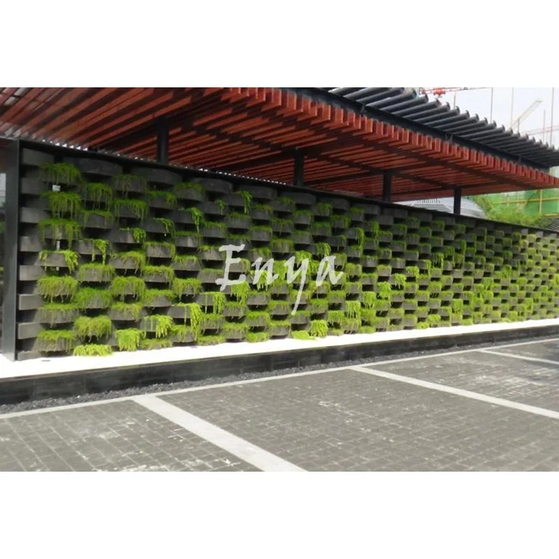 Wholesale Cement Planters Pots Supporting Vertical Garden Landscape Structure Concrete Geocell Retaining Wall Planter Blocks