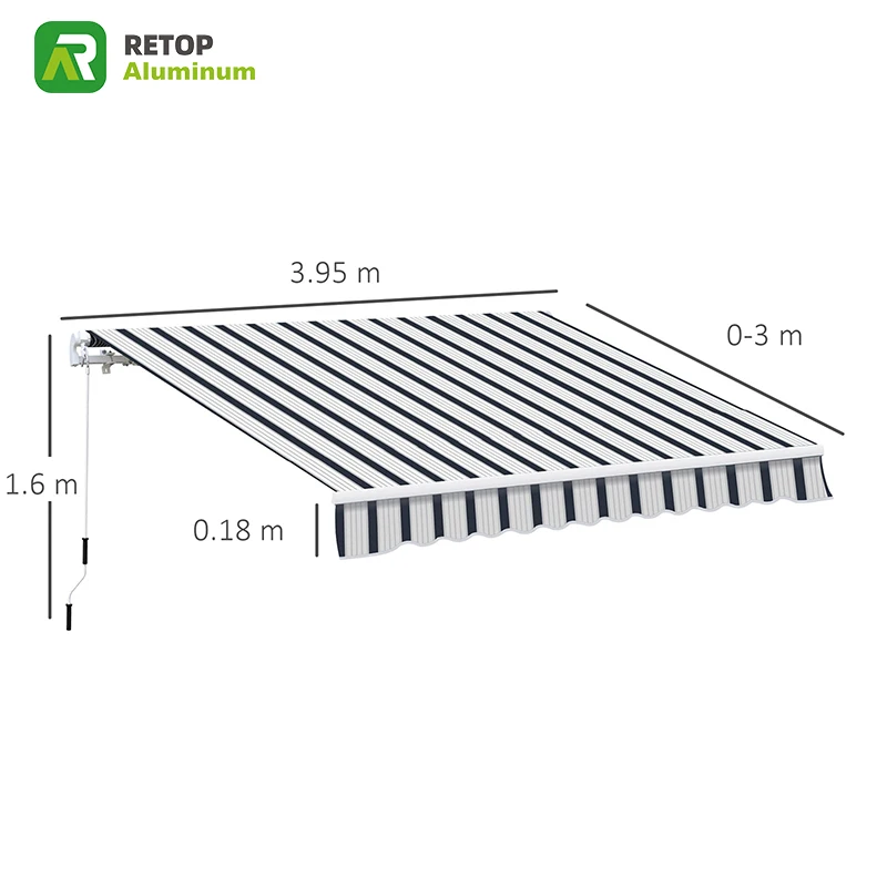 Customize newest design outdoor tent anodizing extruded aluminium alloy round pipe tube awning piping