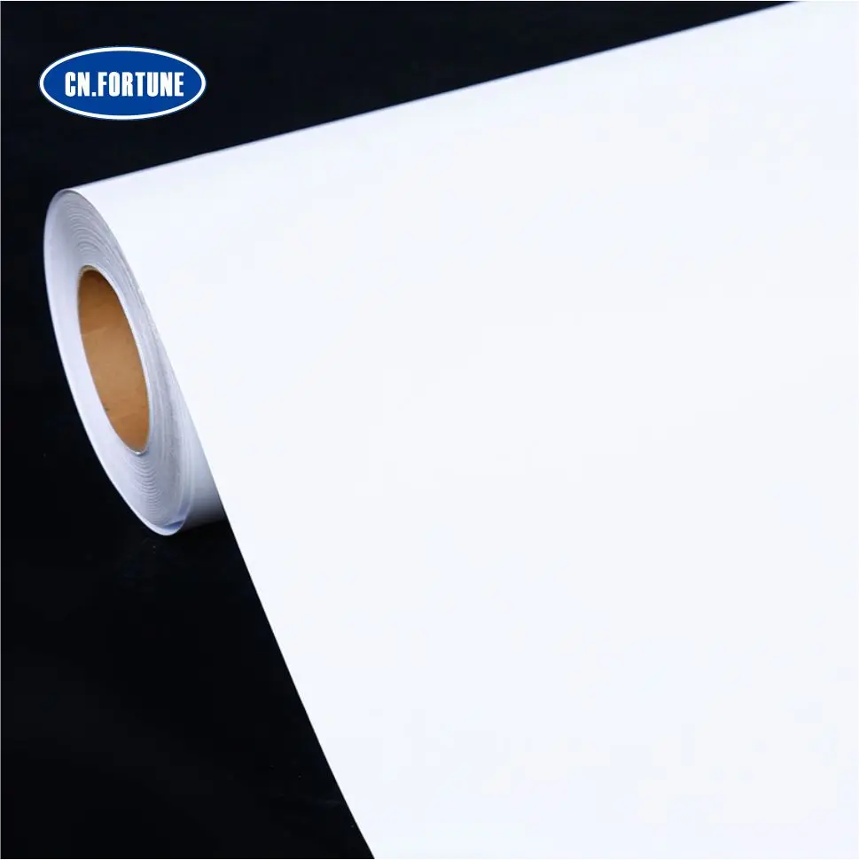 Printable Permanent White Self Adhesive Vinyl Car Sticker Rolls Pvc Adhes Film  Wrap Sheet