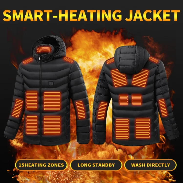 Custom Usb Reactive Temperature Controller Motorcycle Outwear Warming Heating Jacket Men For Winter