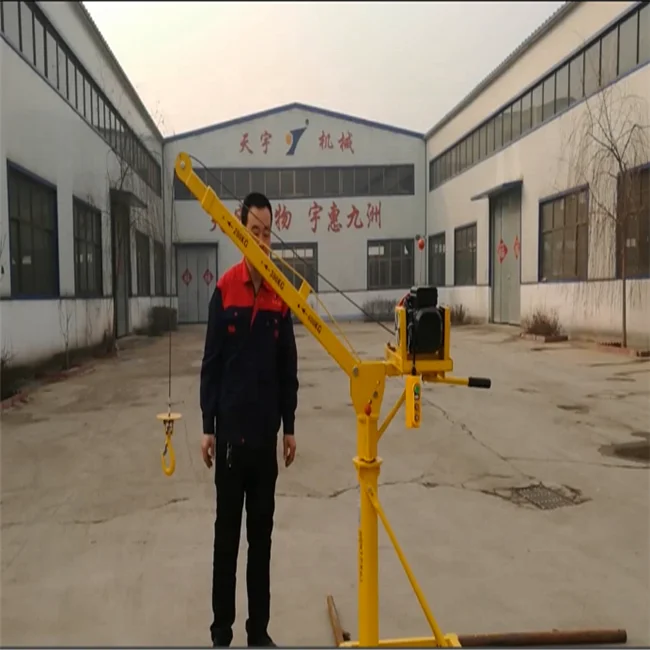 New Design Small Construction Lift Pulley Crane Portable Floor Crane