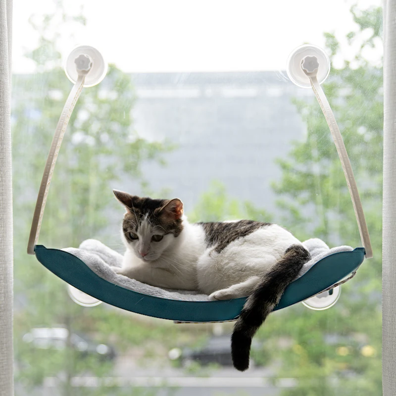 Wholesale Customize Warm & Interactive Suck in Glass Cat Window Hammock