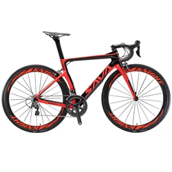 DOOR TO DOOR EU WAREHOUSE DELIVERY SAVA carbon fiber road bike 700C carbon fiber bike and SHIMANO Ultegra R8000 22 speed bike