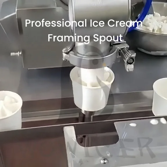 Maker Cup Cone Single Head Semi Automatic Filling Ice Cream Fill Machine For Small Business