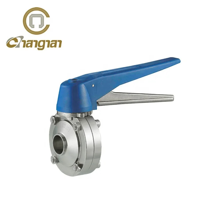 
3 inch multi position plastic handle pen manual butterfly valve 